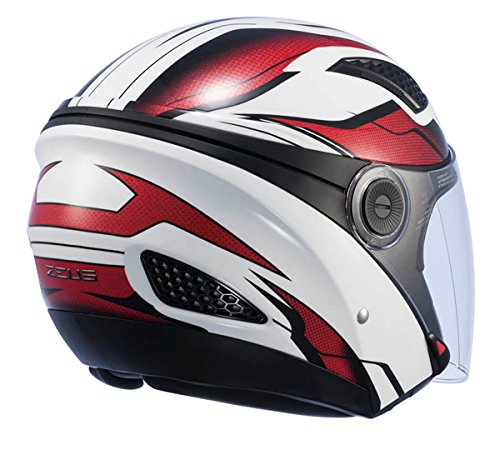 난카이(NANKAI) ZEUS HELMET 제우스 layer 제트 헬멧 화이트/레드 M